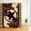 Embrace The Wild West With This Texas Star Vintage Western Shower Curtain, Perfect For Your Home Or Hotel Bathroom