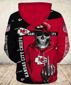 Embrace Your Dark Side With This All Over Print Kansas City Chiefs Cute Death 3D Hoodie