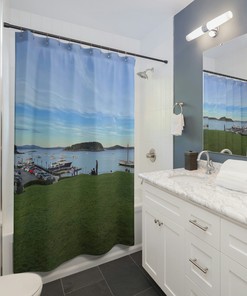 Enchanted Forest Fairy Tale Shower Curtain, Whimsical Bathroom Decor