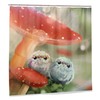Enchanted Forest Shower Curtain With Fairy Tale Mushroom Wonderland, Whimsical Bathroom Accessory 