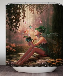 Enchanted Mystic Fantasy Fairy Tale Forest Shower Curtain