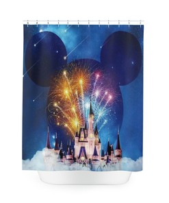Enchanting Disney Castle Shower Curtain For Magical Bathrooms