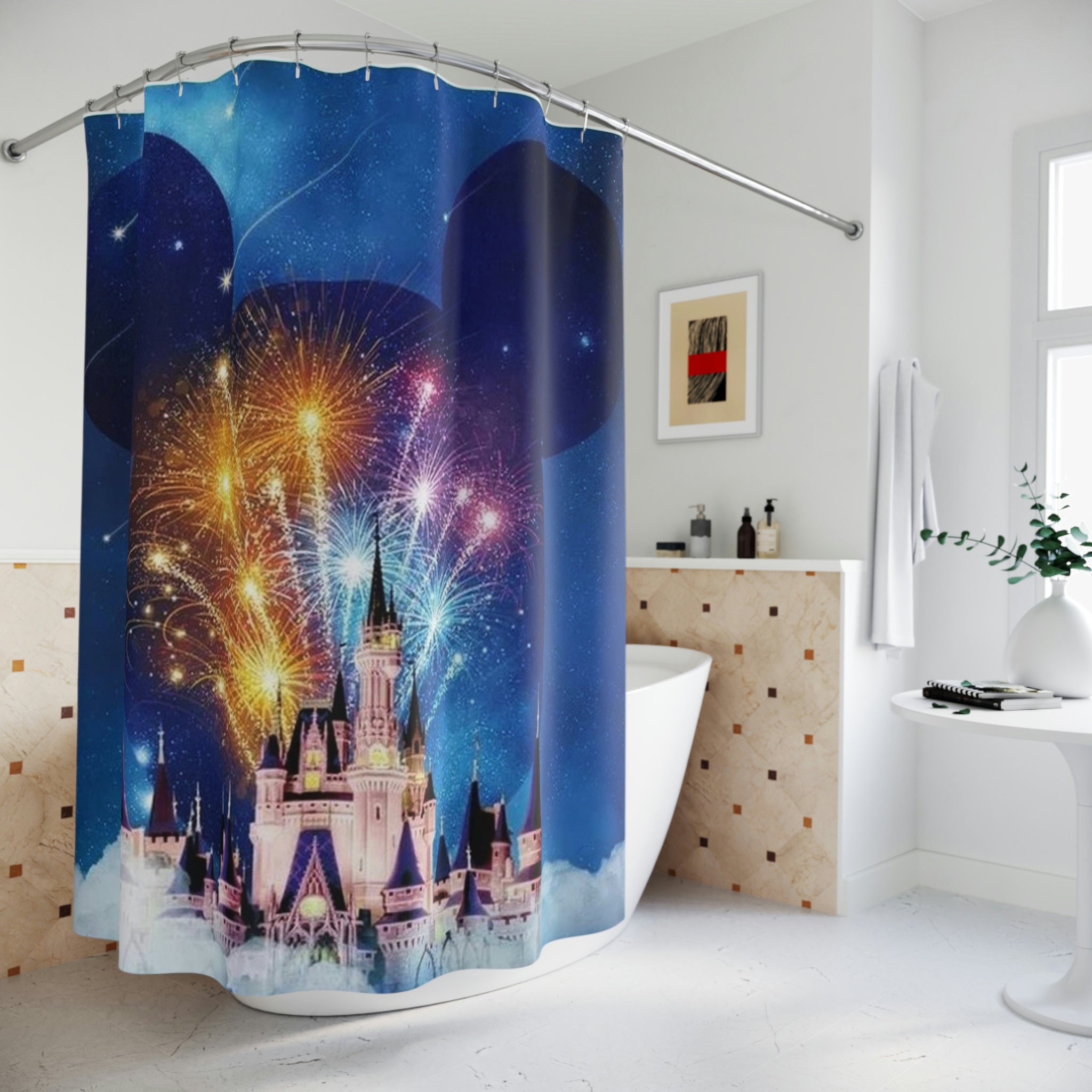 Enchanting Disney Castle Shower Curtain For Magical Bathrooms - Image 3