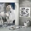 Enchanting Horse Bathroom Curtain