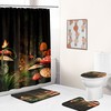 Enchanting Mushroom Forest Shower Curtain, Psychedelic Bathroom Decor