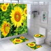 Enchanting Sunflower Garden Petal Waterproof Shower Curtain to Create A Tranquil Ambiance in Your Bathroom