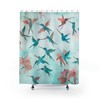 Enchanting Watercolor Hummingbirds Shower Curtain for Your Bathroom