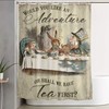 Enjoy Some Tea Time With Quotation Shower Curtain Inspired By Alice In Wonderland Tea Party.