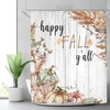 Enjoy the Harvest Season with Autumn Pumpkin Shower Curtain for Retro Farmhouse Bathroom Decor