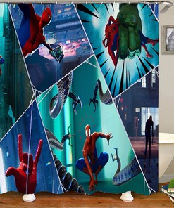 Enticing Spiderman Shower Curtain for Marvel Comics Fans