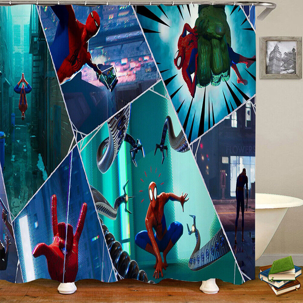 Enticing Spiderman Shower Curtain for Marvel Comics Fans