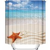 Estrela Do Mar Beach Sand Tropical Sea Shore Nautical Sea Shells Shower Curtain