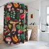 Ethereal Dark Boho Mushroom Forest Shower Curtain For Serene Bathroom Decor