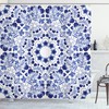 Ethnic Boho Patterned Arabesque Shower Curtain: Elegant Bath Decoration