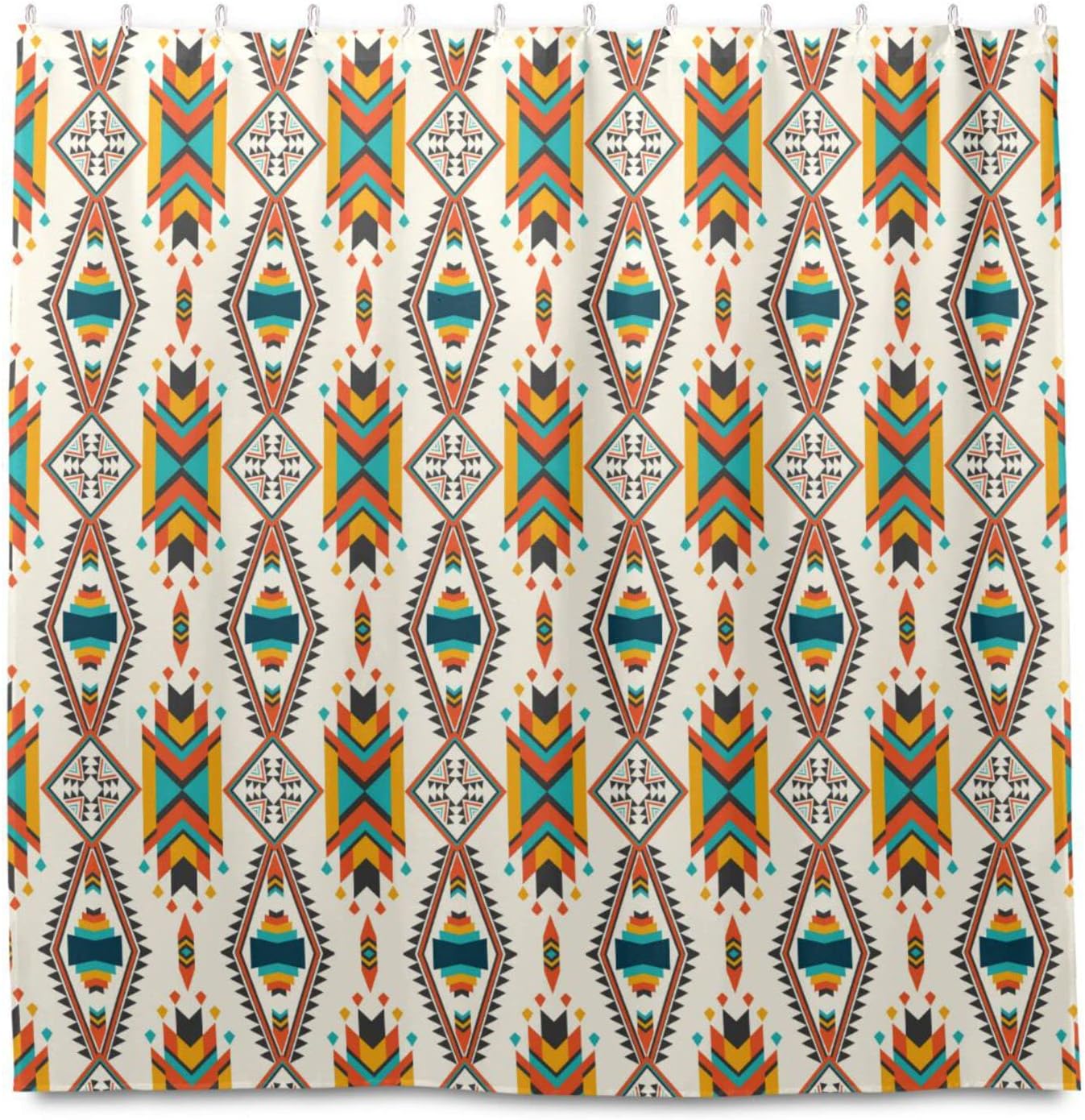Ethnic Geometric Pattern Shower Curtain Modern Home Bathroom Hotel Spa Decorations Waterproof Fabric
