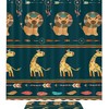 Ethnic Lion and Giraffe Shower Curtain for Unique Bathroom Decor