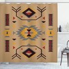 Ethnic Zigzag Design Shower Curtain For Southwestern Bathroom Decor