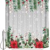 Eucalyptus Snowflake Shower Curtain For A Merry Christmas Celebration