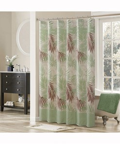 European Style Garden Shower Curtain Rustic Floral Waterproof Bathroom Divider