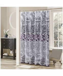 European Style Garden Shower Curtain Rustic Floral Waterproof Bathroom Divider