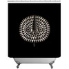 Exclusive African Design Bobo Bwa Sun Mask Shower Curtain
