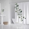 Exotic Botanical Shower Curtain with Stunning Palm Leaves Design 