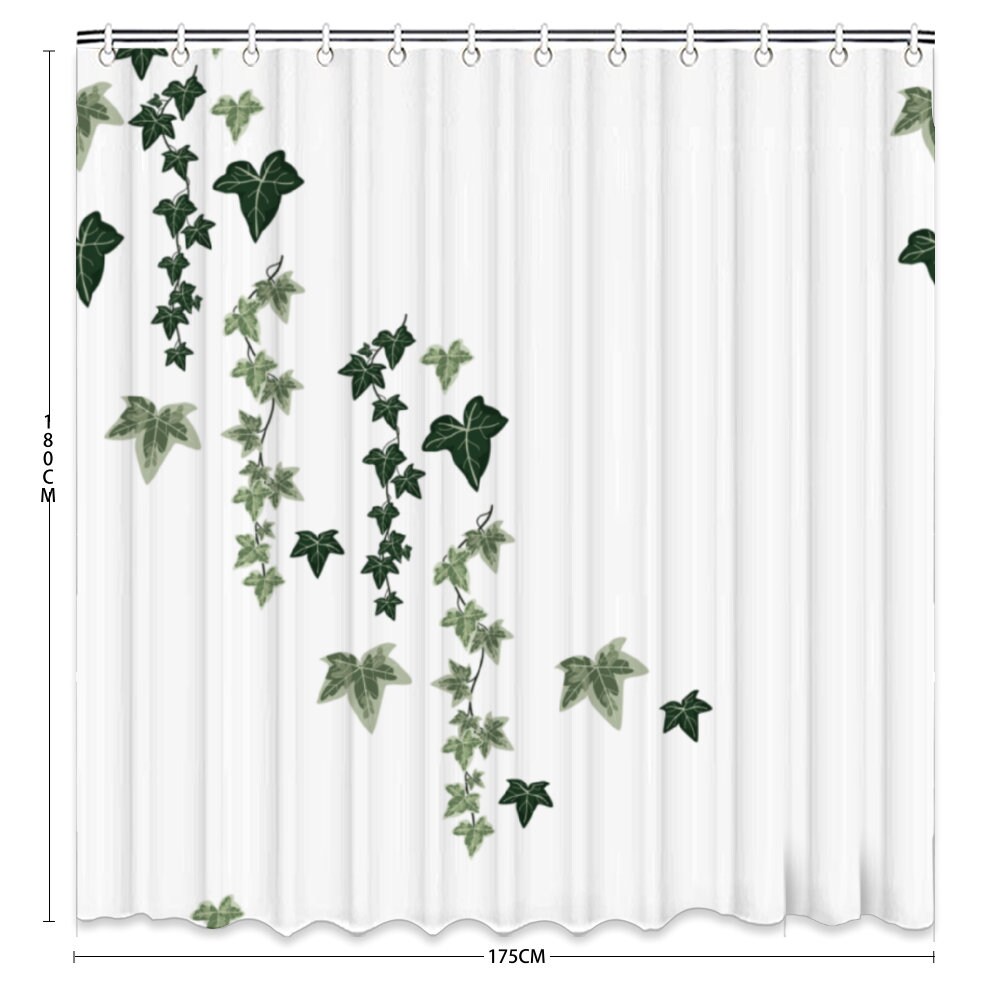 Exotic Botanical Shower Curtain with Stunning Palm Leaves Design