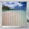 Exotic Caribbean Island Shower Curtain - Add Tropical Vibes To Your Bathroom