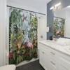 Exotic Jungle Theme Shower Curtain for Beautiful Bathroom Decor 