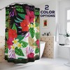Exotic Leaves: Tropical Print Shower Curtain for Lush Bathroom Decor