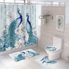Exotic Peacock Feather Shower Curtain - Restroom Bathroom Decor