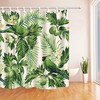 Exotic and Beautiful Parrot in Palm Tree Bathroom Shower Curtain Fabric for Colorful Bathroom Decor