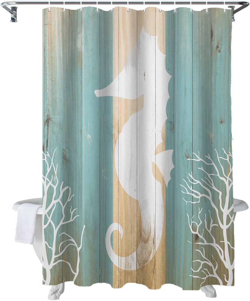 Explore Underwater Mysteries With Seahorse Shower Curtain - Image 2