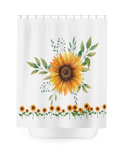 Express Your Style with Sunflower Shower Curtain for Bathroom Decor