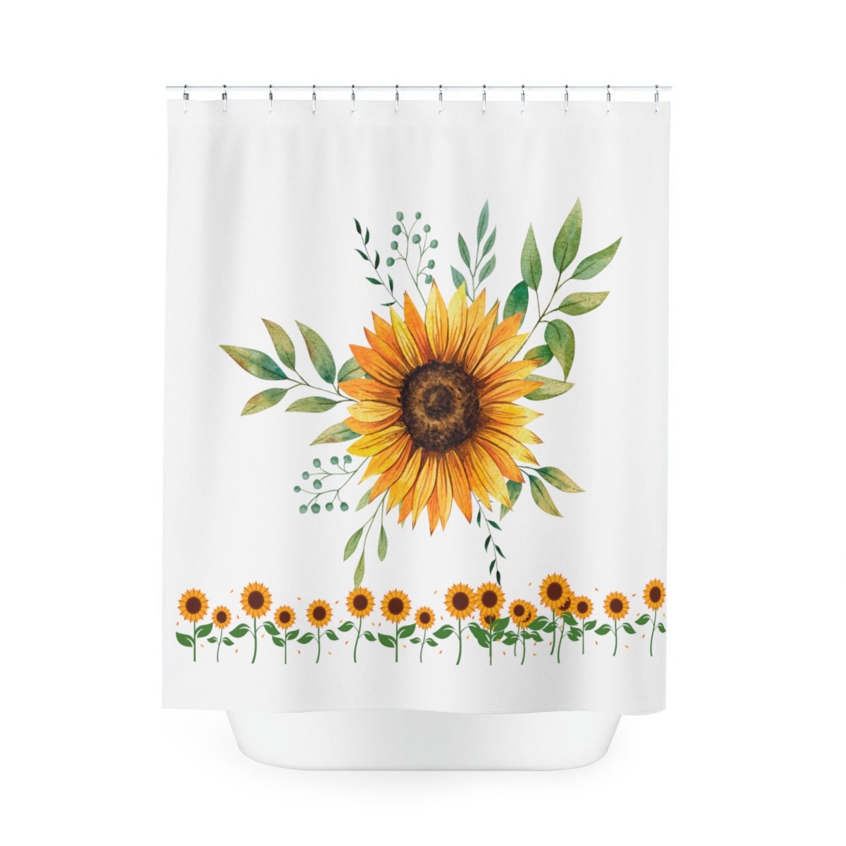 Express Your Style with Sunflower Shower Curtain for Bathroom Decor