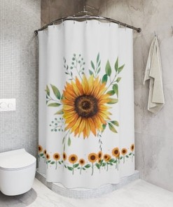 Express Your Style with Sunflower Shower Curtain for Bathroom Decor
