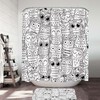 Exquisite Black And White Owl Drawings Shower Curtain, A Perfect Addition To Your Bathroom Decor