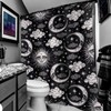Extra Celestial Sun and Moon Lolita Style Shower Curtain by Too Fast, Decorative Bathroom Curtain