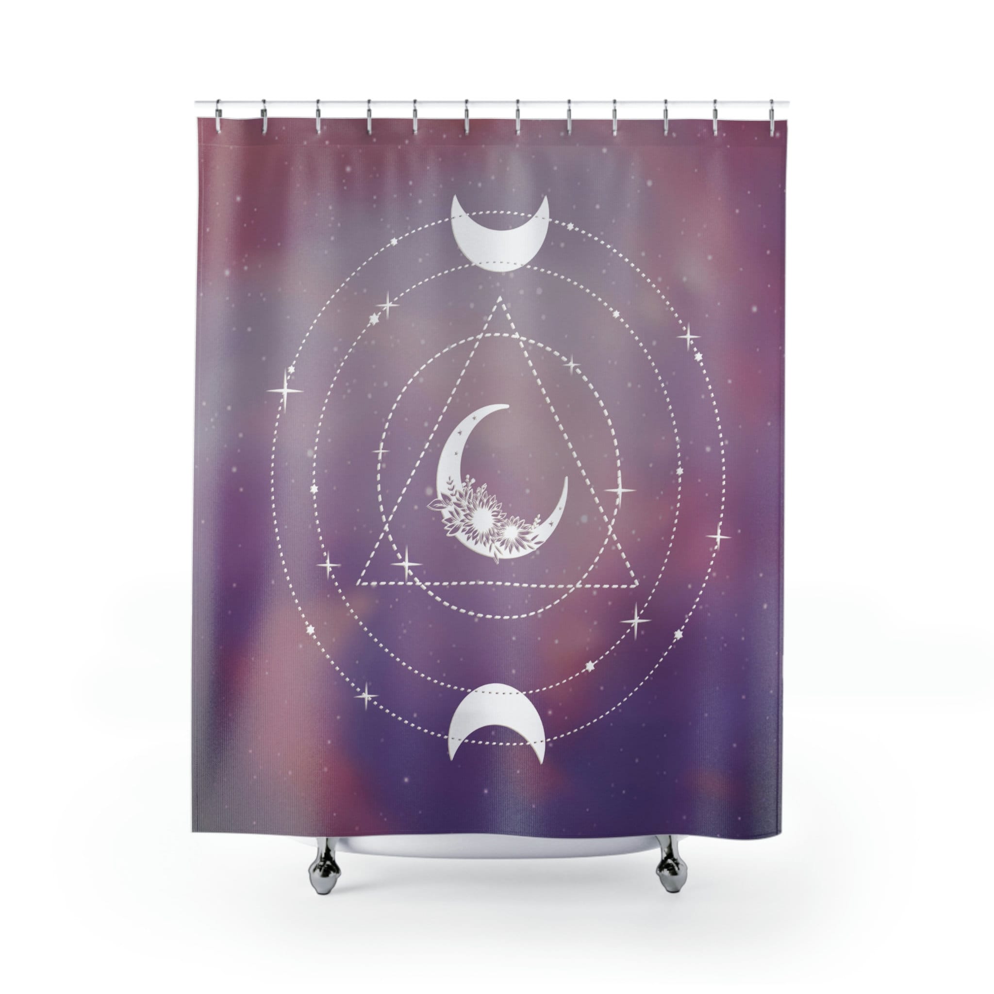 Extraordinary Celestial Moon Phase Shower Curtain for Mystical Bathroom Decor