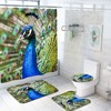 Eye-Catching 3D Feather Bird Animal Shower Curtain For A New Look