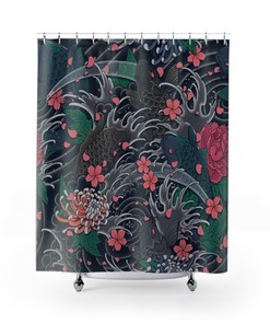 Eye-Catching Koi Shower Curtains for Any Bathroom Decor