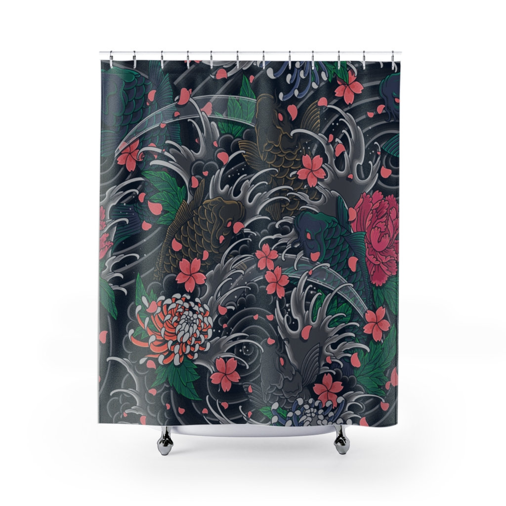 Eye-Catching Koi Shower Curtains for Any Bathroom Decor