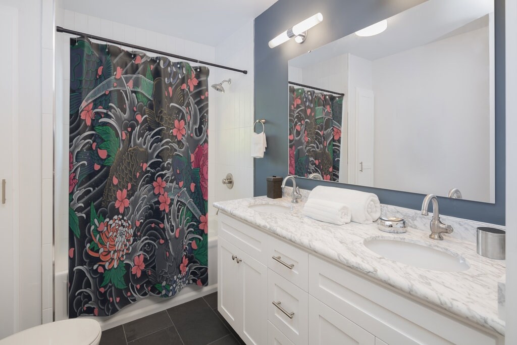 Eye-Catching Koi Shower Curtains for Any Bathroom Decor