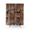Eye-Catching Tiger Print Shower Curtain for a bold and waterproof bathroom experience