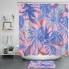 Eye-catching Pink Pineapple Plant Leaf Shower Curtain for Tropical Bathroom Decor