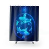 Eye-catching Pisces Birthday Shower Curtain with Zodiac Sign Art