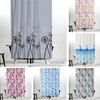 Fabric Bathroom Shower Curtain, Tropical Design for Your Easy-to-Clean Bathroom