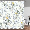 Fabric Spring Floral Shower Curtain for Bathroom Decoration 