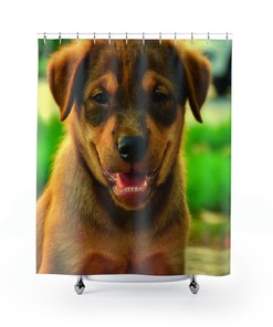 Fabrizio Rossi- Dog Shower Curtain - A Perfect Addition To Your Bathroom