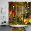 Fairy Tale Forest Mushroom Shower Curtain, Whimsical Bathroom Decor